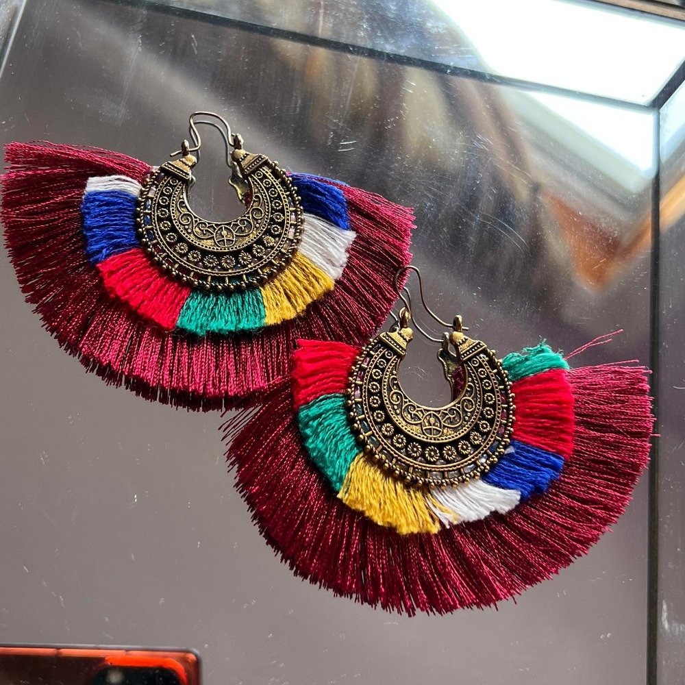 vintage desi cultural earrings